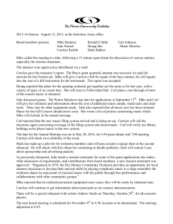 minutes - Des Moines Community Orchestra