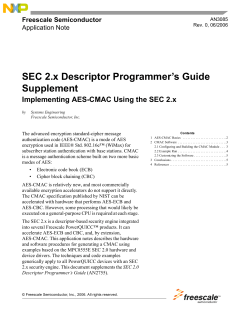SEC 2.x Descriptor Programer`s Guide Supplement