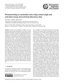 Parameterizing ice nucleation rates using contact angle and