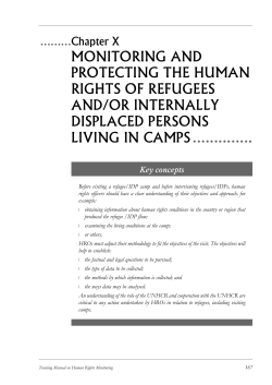 monitoring and protecting the human rights of refugees