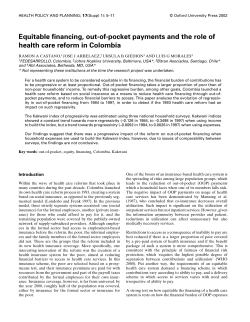 Equitable financing, out-of-pocket payments and