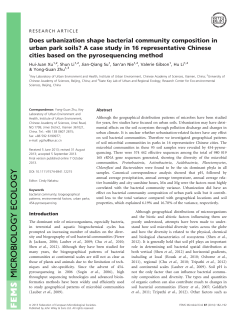 Does urbanization shape bacterial community composition in urban