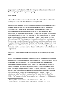 Allegories of post-Fordism in 1970s New Hollywood