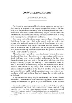 on wuthering heights - The Occidental Quarterly