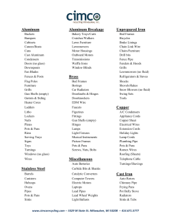 Aluminum Aluminum Breakage Unprepared Iron Brass
