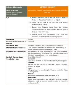 Science 10th grade LEARNING OBJECT What would happen if the