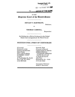 Petition for certiorari