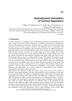 Hydrodynamic Simulation of Cyclone Separators