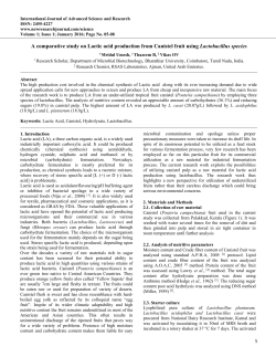 5 A comparative study on Lactic acid production from Canistel fruit