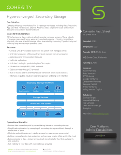 Hyperconverged Secondary Storage