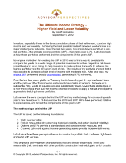 The Ultimate Income Strategy &ndash; Higher Yield