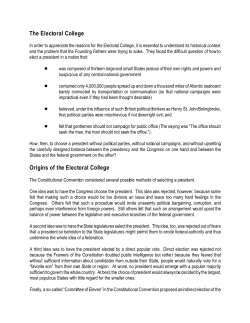 The Electoral College