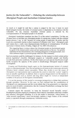 Justice for the Vulnerable? - Debating the relationship