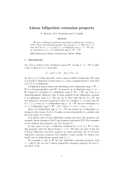 Linear bilipschitz extension property