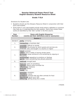 Smarter Balanced Paper-Pencil Test English