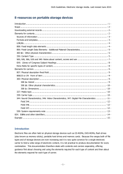 E-resources on portable storage devices