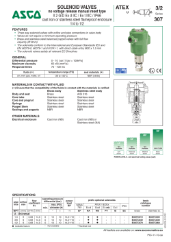 solenoid valves atex 3/2 307