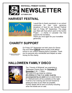 newsletter - Whitehall Primary School Leicester