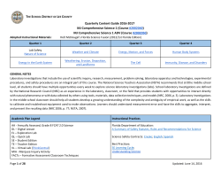 M/J Science 1 - Lee County School District