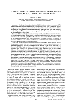 a comparison of two noninvasive techniques to measure total body