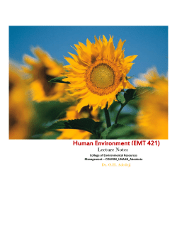 Human Environment (EMT 421)