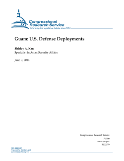 Guam: US Defense Deployments