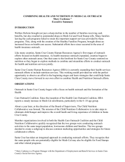 combining health and nutrition in medi-cal outreach