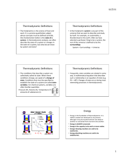 Chemistry 101 Topic 7