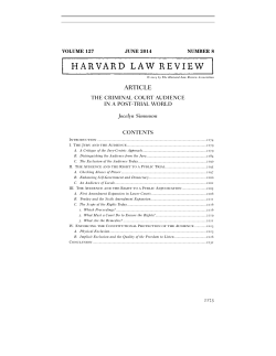 article - Harvard Law Review