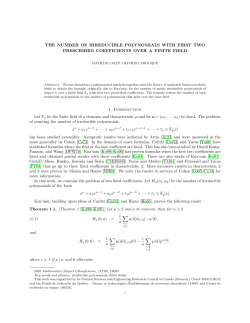 The number of irreducible polynomials with first two prescribed