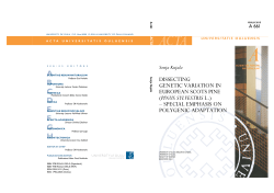 Dissecting genetic variation in European Scots pine (Pinus sylvestris