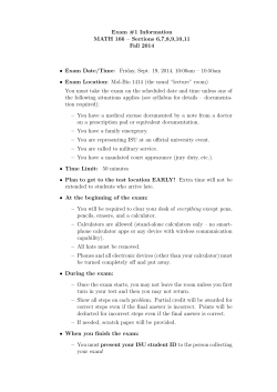1 Practice exam + Exam info