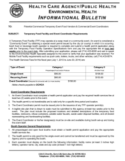 INFORMATIONAL BULLETIN