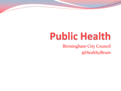 Birmingham City Council @HealthyBrum