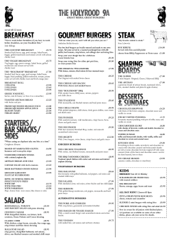 served till 12 noon &ldquo;Tell me what you eat, and I will tell you what you