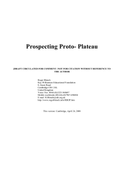 Prospecting Proto- Plateau
