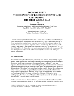 boom or bust? the economy of limerick county and city