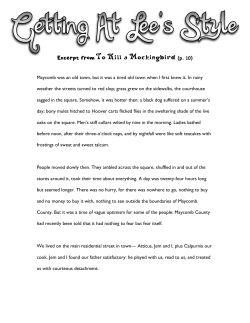Excerpt from To Kill a Mockingbird (p. 10)