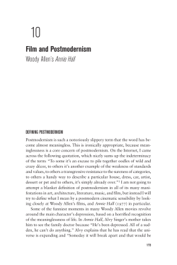 Film and Postmodernism