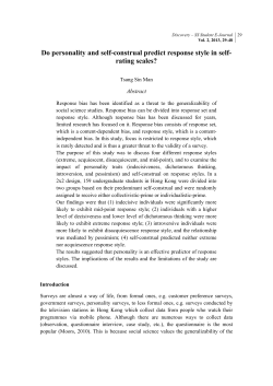 Do personality and self-construal predict response style in self