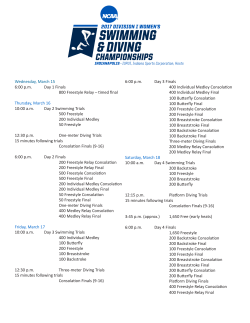 Schedule - Indiana Sports Corp