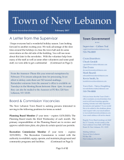 February 2017 - Town of New Lebanon