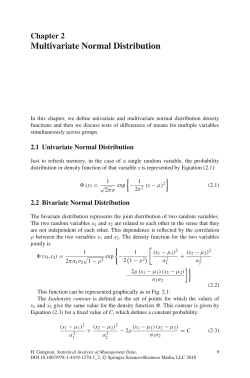 Multivariate Normal Distribution