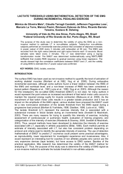 LACTATE THRESHOLD USING MATHEMATICAL DETECTION OF