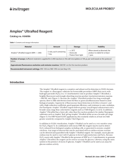 Amplex&reg; UltraRed Reagent - Thermo Fisher Scientific