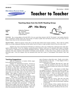 JIP: His Story - Ohio Literacy Resource Center
