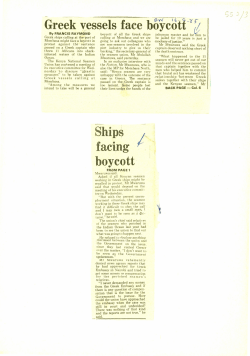Greek vessels face boycott facing boycott,
