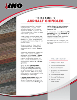 IKO Guide to Asphalt Shingles