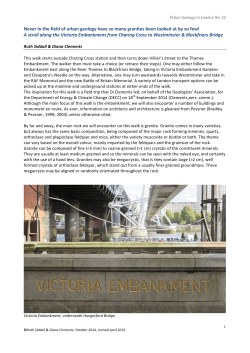 Granites of the Victoria Embankment