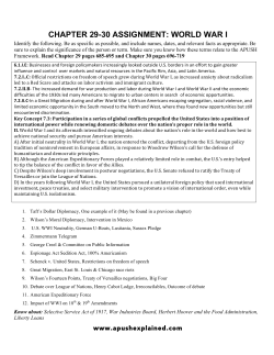 Chapter 29-30 Assignment